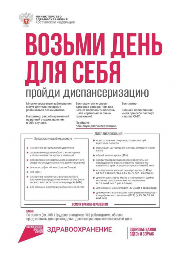 ПРОЙДИ ДИСПАНСЕРИЗАЦИЮ